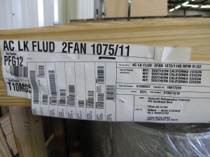 COOLER, DIRECT DRIVE DRY KIND, MODEL HCDC-12. EDPAC, COMPLETE PACKAGE. INCLUDES: WATER PUMP, CONTROL PANEL, FAN CYCLE CONTROLS, AND EXPANSION TANK. (W-44) LOADING & HANDLING FEE $25-